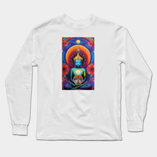 Young Buddha and the tree of life mandalas Long Sleeve T-Shirt